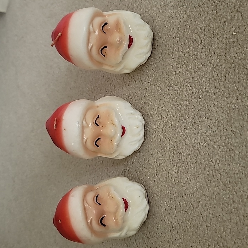 Vintage Will & Baumer Santa candles